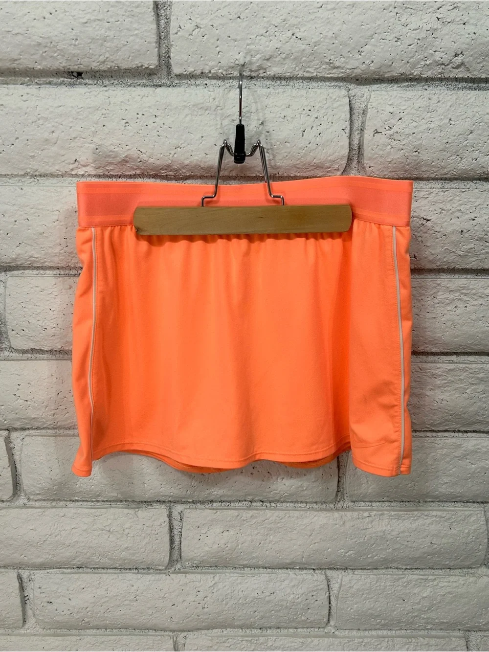 Nike Dri-FIT Tennis‎ Skort Neon Coral Orange Athletic Skirt Medium
